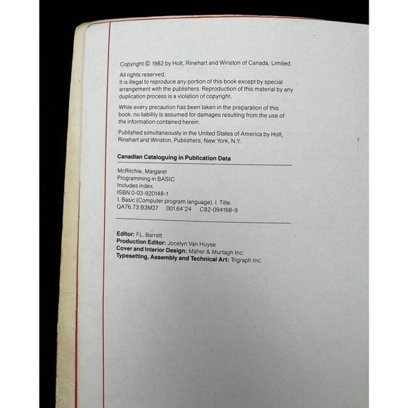 1980’s Commodore 64 Floppy Disk Programming In Basic Book 1982 - Picture 6 of 10